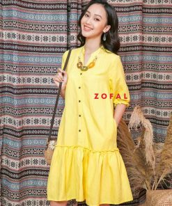 Đầm tay lỡ vàng điệu ZD32-75